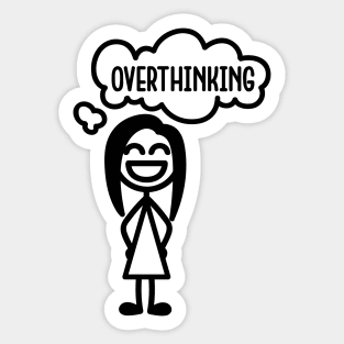 The overthinker Sticker